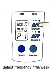 انتخاب کانالهای CH1 و CH2 در دستگاه Air Doctor YW-5000