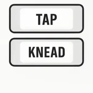 دکمههای انتخاب حالت TAP و KNEAD روی دستگاه تنس فیزیوتراپی دو کاناله HuBDIC HMB-100 از فروشگاه کیهان طب (K-TEB.COM)