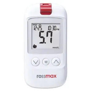 دستگاه تست قند خون رزمکس مدل HS200 Rossmax گلوکومتر دقیق کنترل قند خون از تجهیزات پزشکی کیهان طب k-teb.com